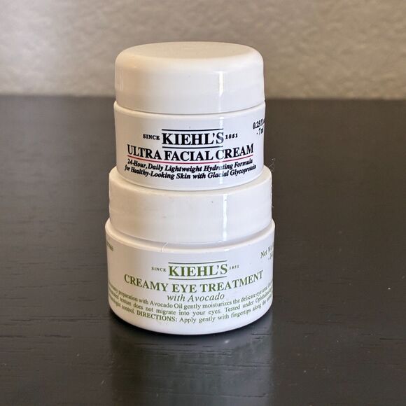 Kiehl's Ultra Facial Cream 7ml & Creamy Eye Treatment Avocado .05oz Set - Picture 1 of 3